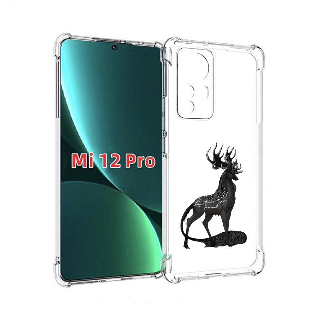 

Чехол MyPads красивый-черный-олень для Xiaomi 12S Pro, Прозрачный, Tocco
