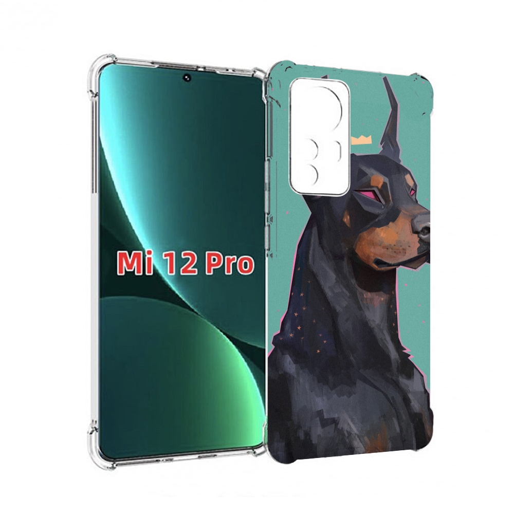 

Чехол MyPads красивый-доберман для Xiaomi 12S Pro, Прозрачный, Tocco