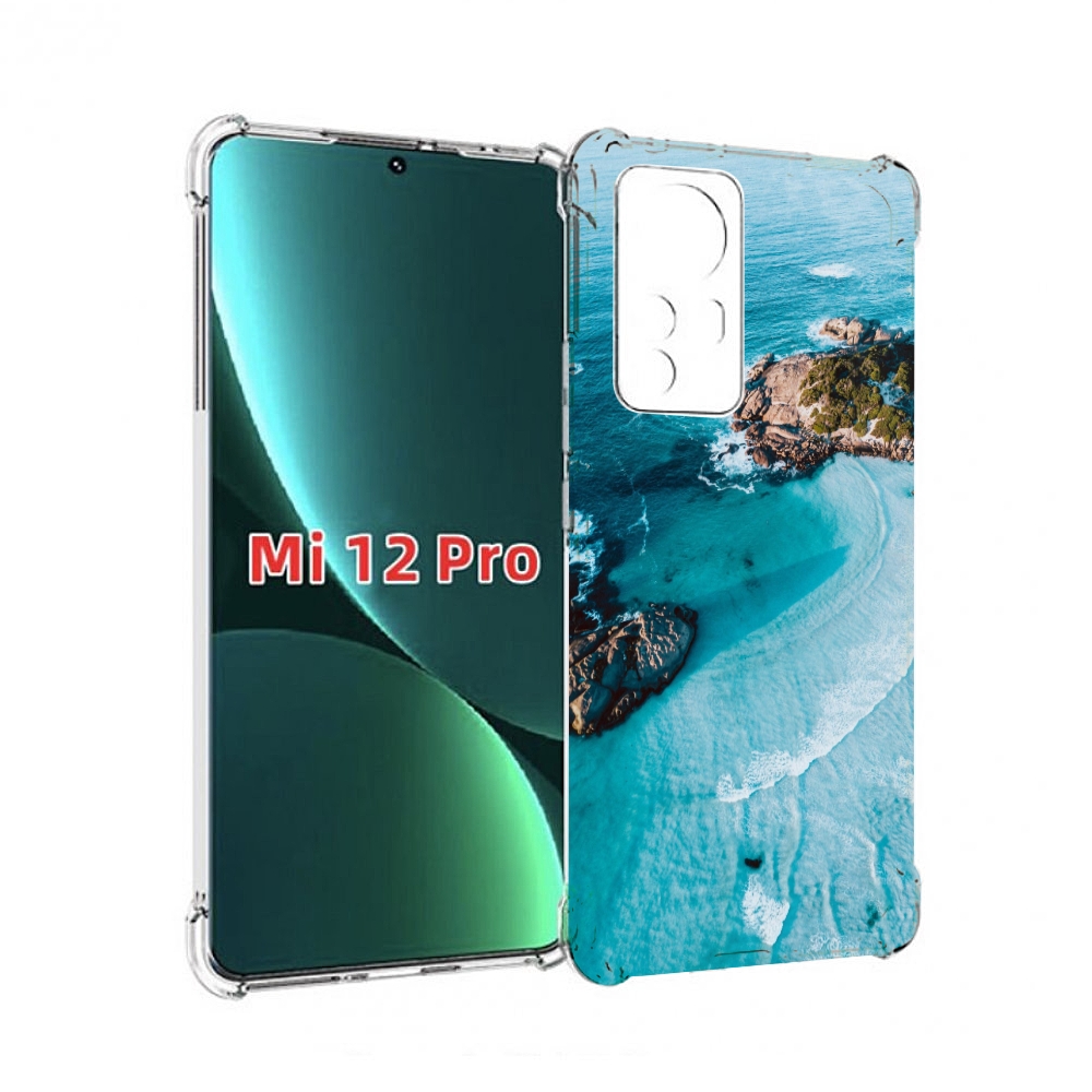 

Чехол MyPads красивый голубой залив для Xiaomi 12S Pro, Прозрачный, Tocco