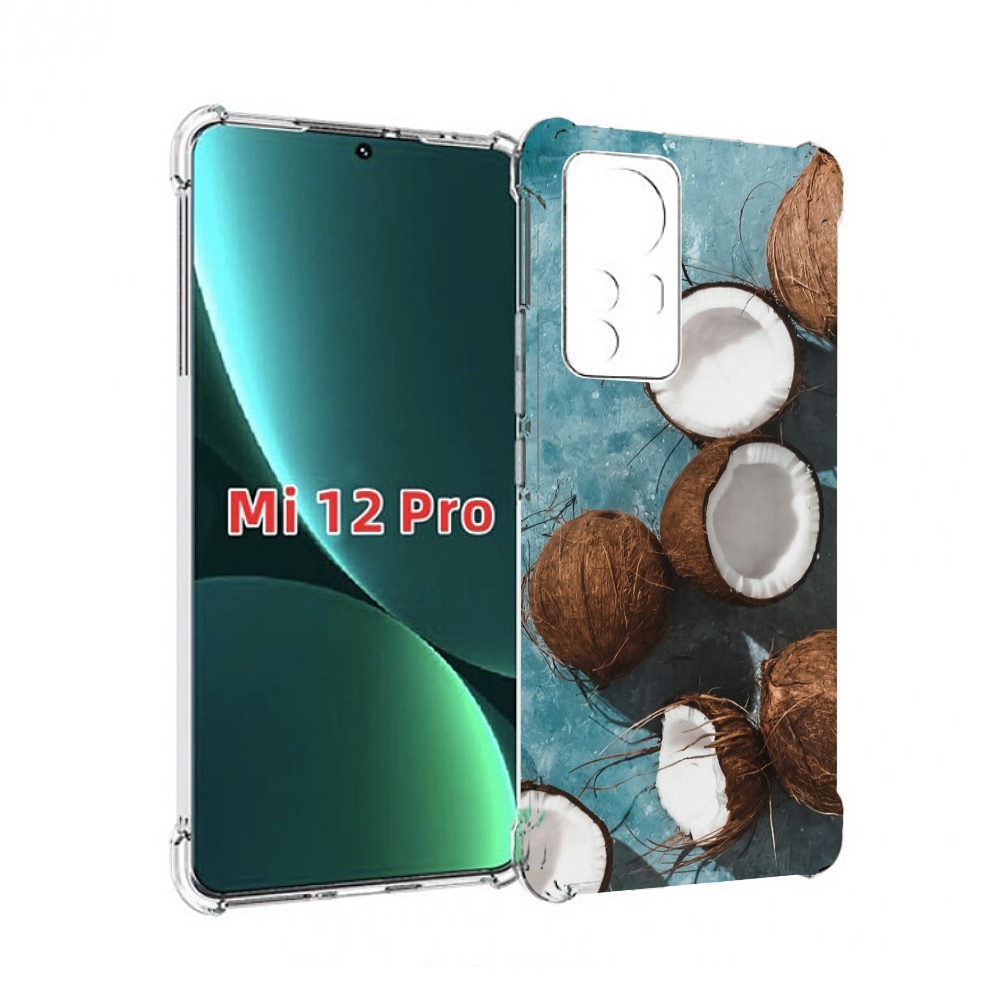 

Чехол MyPads красивые-кокосы для Xiaomi 12S Pro, Прозрачный, Tocco