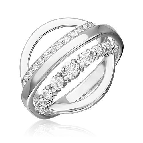 

Кольцо из серебра с фианитом р.17,5 PLATINA jewelry 01-5697-00-401-0200, 01-5697-00-401-0200
