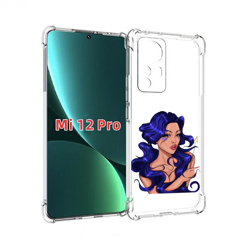 

Чехол MyPads красивая-девушка-с-синими-волосами женский для Xiaomi 12S Pro, Прозрачный, Tocco