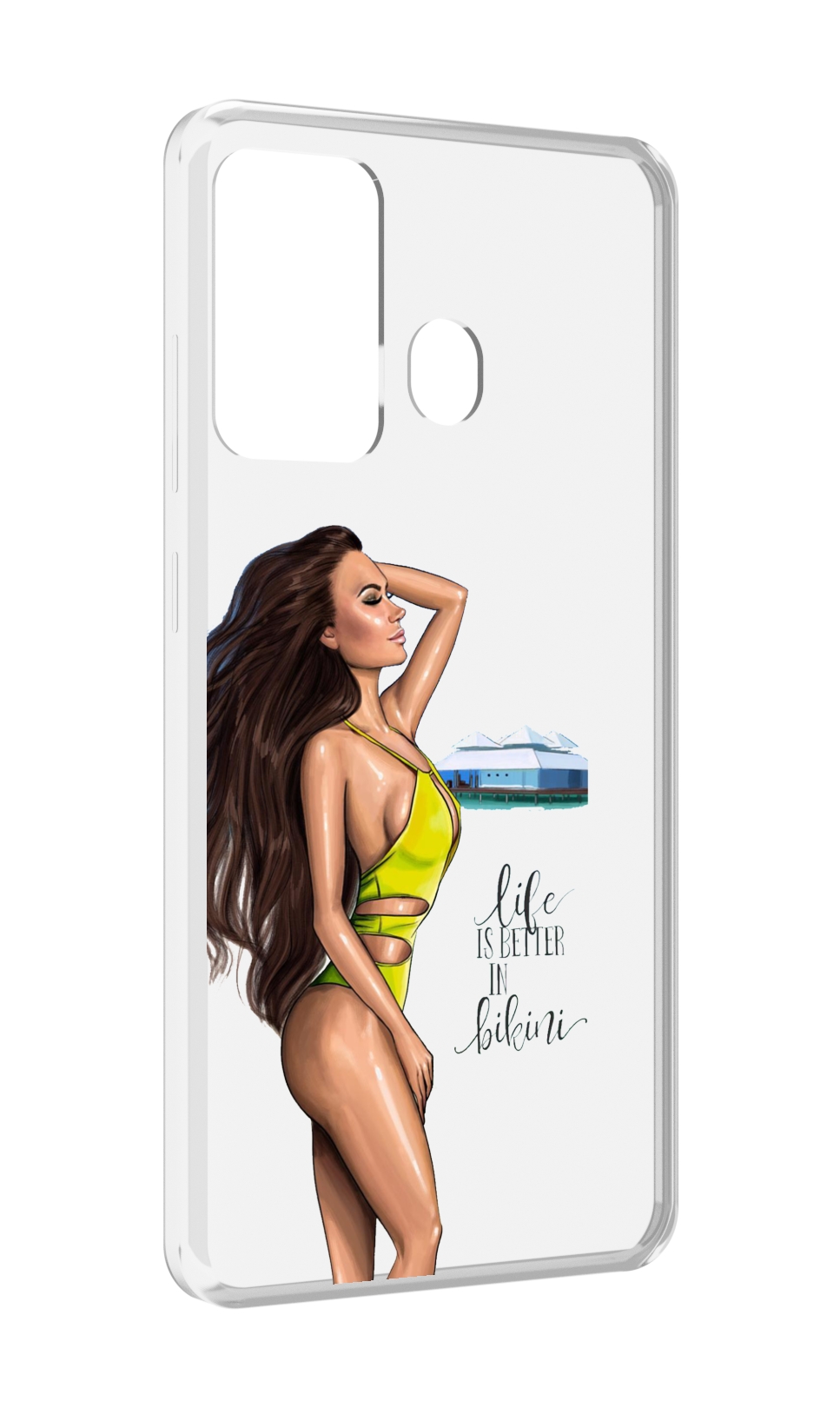 

Чехол MyPads Девушка-в-купальнике для ITEL A27 / ITEL P17, Прозрачный, Tocco