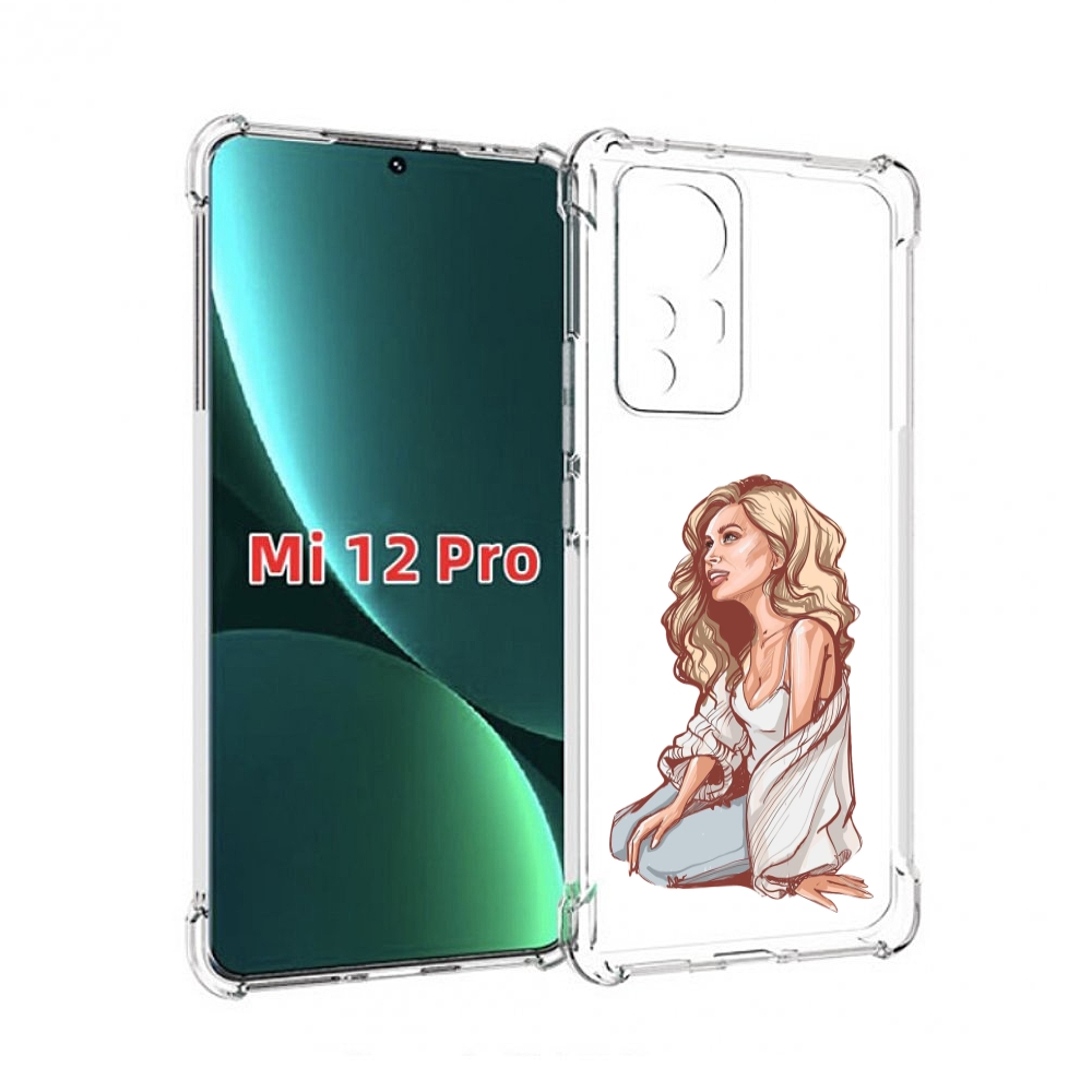 

Чехол MyPads красивая-девушка-в-белом женский для Xiaomi 12S Pro, Прозрачный, Tocco
