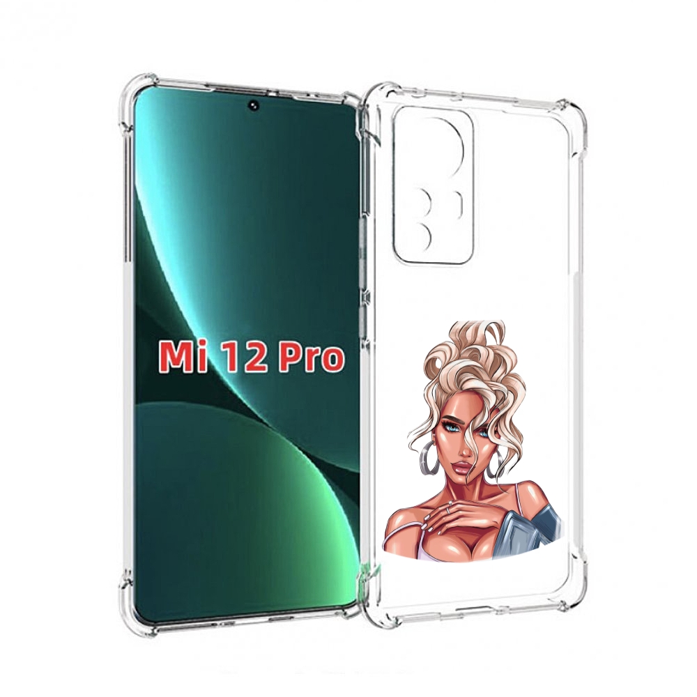 

Чехол MyPads красивая-блондинка женский для Xiaomi 12S Pro, Прозрачный, Tocco