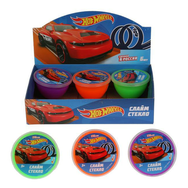 

Слайм Играем Вместе Hot Wheels стекло