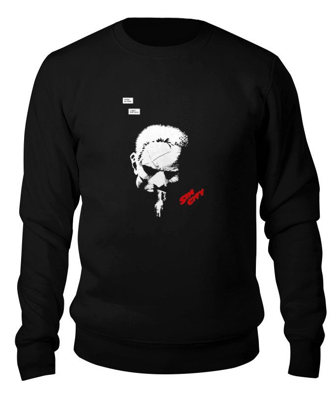 

свитшот унисекс Printio Sin city / город грехов черный M, Sin city / город грехов