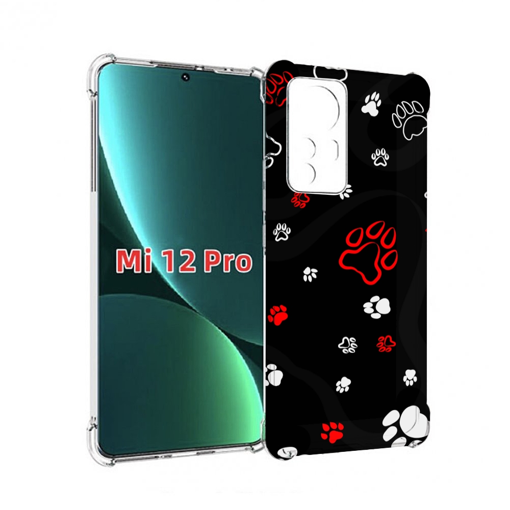 

Чехол MyPads кошачьи-лапки для Xiaomi 12S Pro, Прозрачный, Tocco