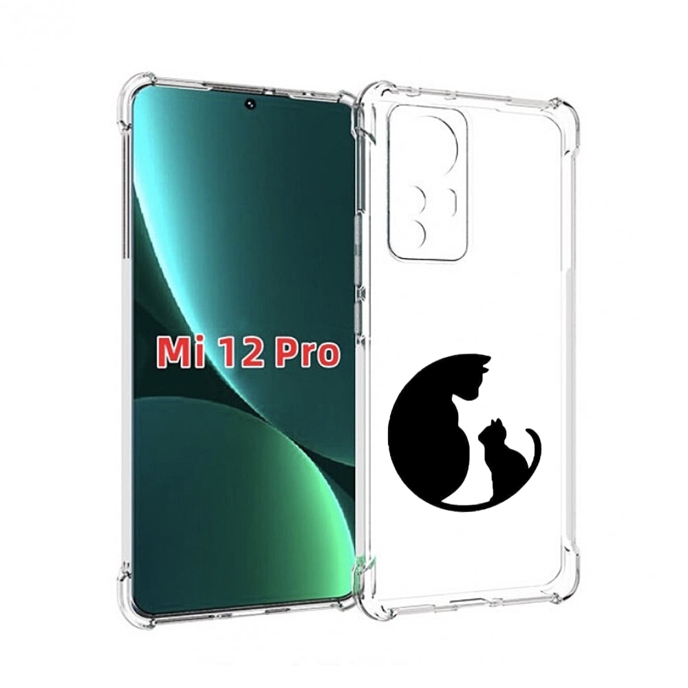 

Чехол MyPads коты в полукруге для Xiaomi 12S Pro, Прозрачный, Tocco