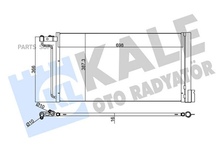

KALE Радиатор кондиционера FORD C-MAX II GRAND C-MAX FOCUS III