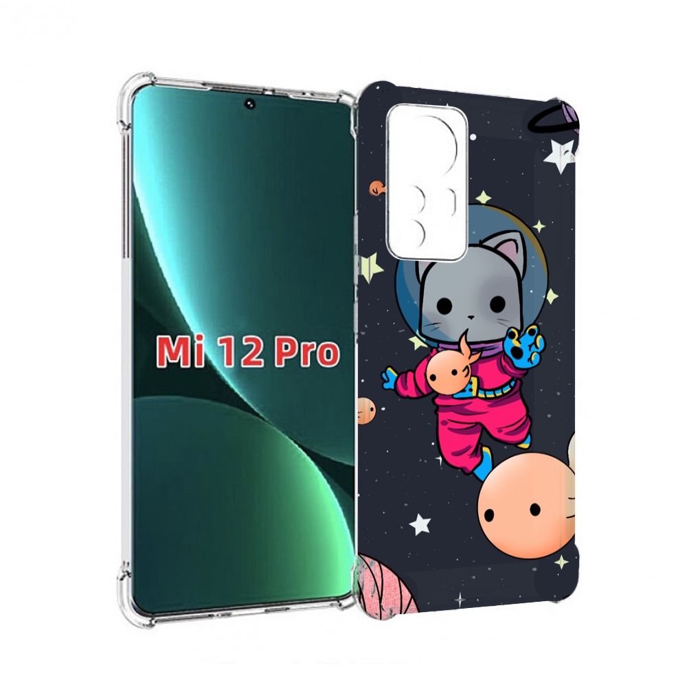 

Чехол MyPads котик-с-рыбкой-в-космосе для Xiaomi 12S Pro, Прозрачный, Tocco