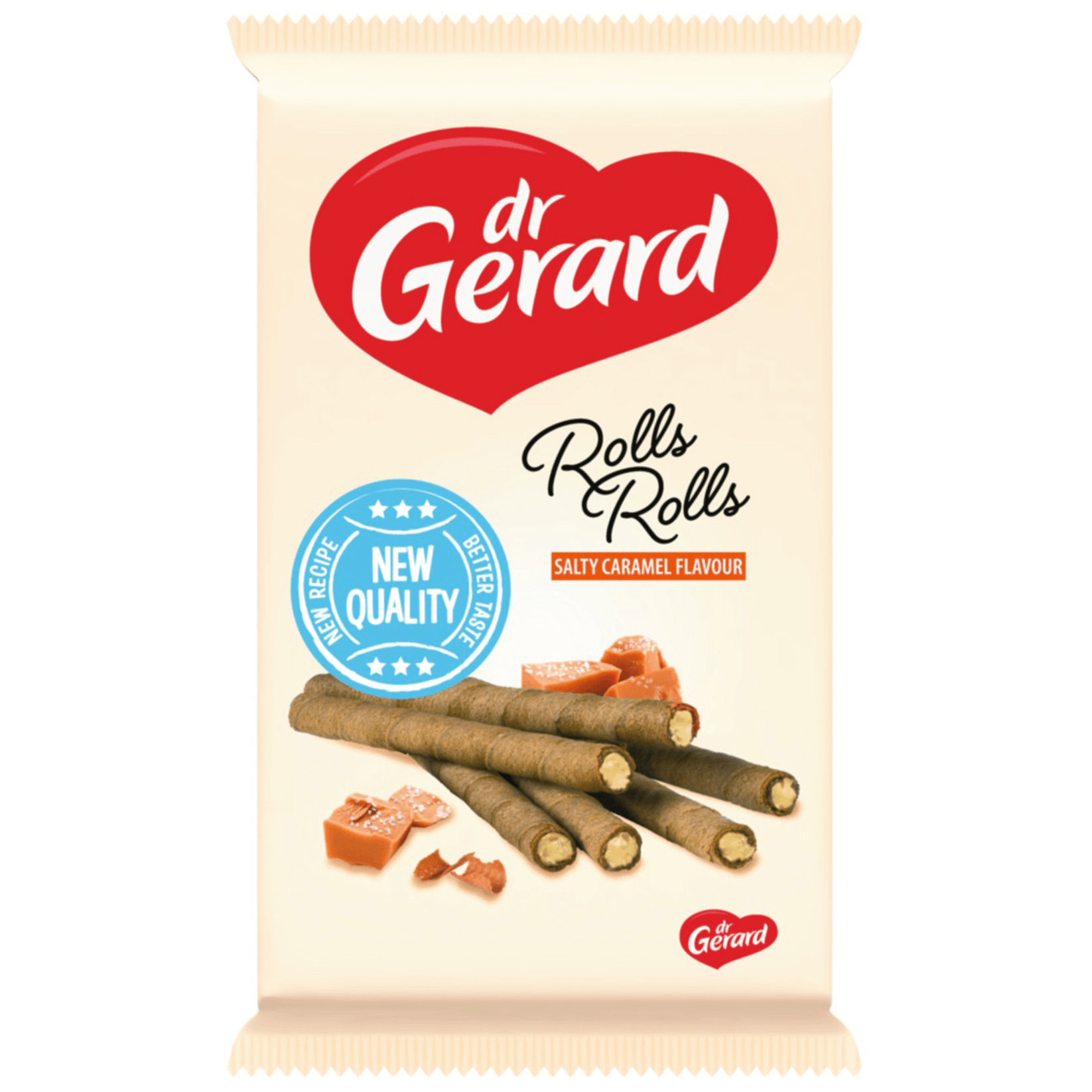 Из Польши: Трубочки вафельные Dr. Gerard с начинкой из солёной карамели, 144 г