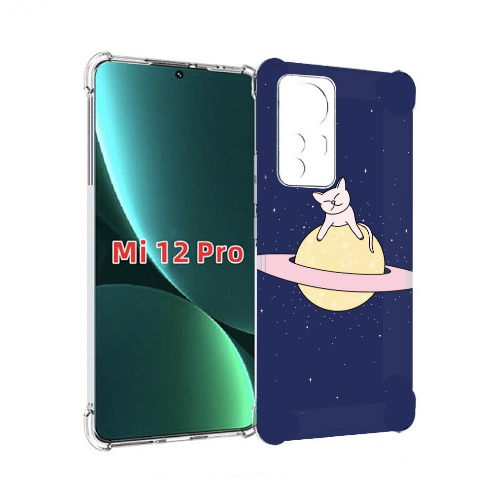 

Чехол MyPads котик на планете для Xiaomi 12S Pro, Прозрачный, Tocco