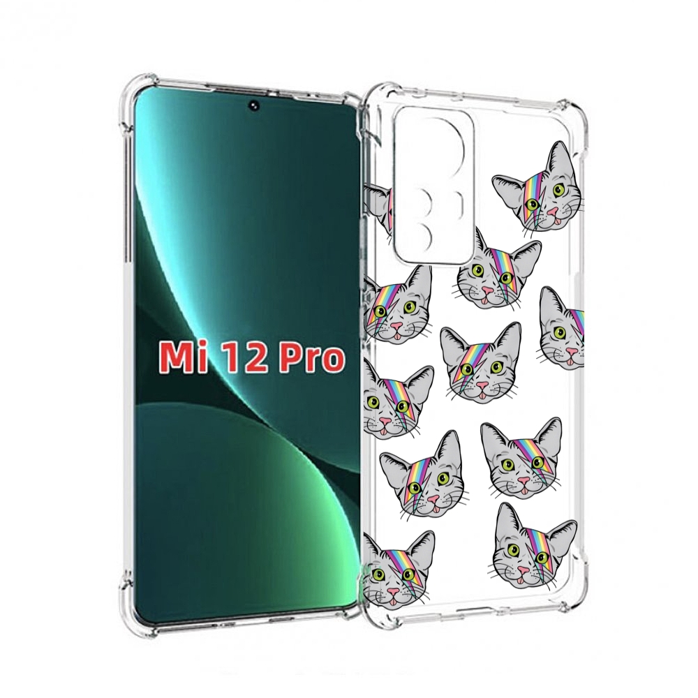

Чехол MyPads кот-с-молнией-на-лбу для Xiaomi 12S Pro, Прозрачный, Tocco