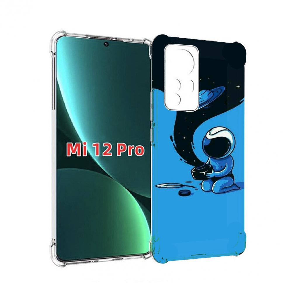 

Чехол MyPads космос из черной краски для Xiaomi 12S Pro, Прозрачный, Tocco