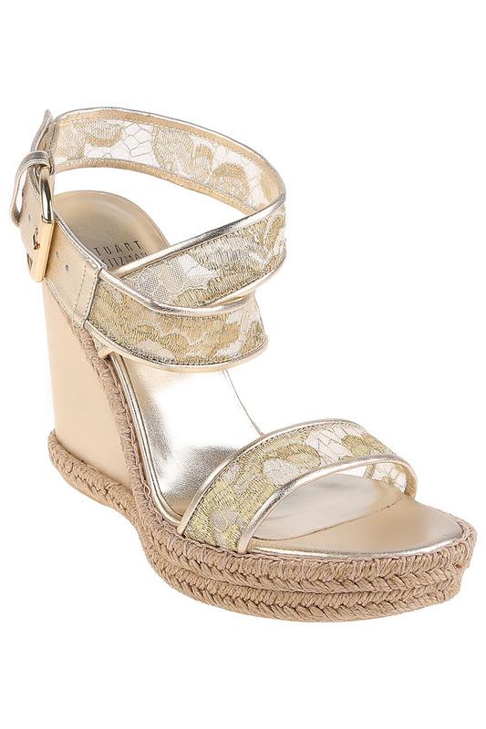 

Босоножки женские Stuart Weitzman GUIPURE/PL7613 золотистые 39.5 RU, Золотистый, GUIPURE/PL7613