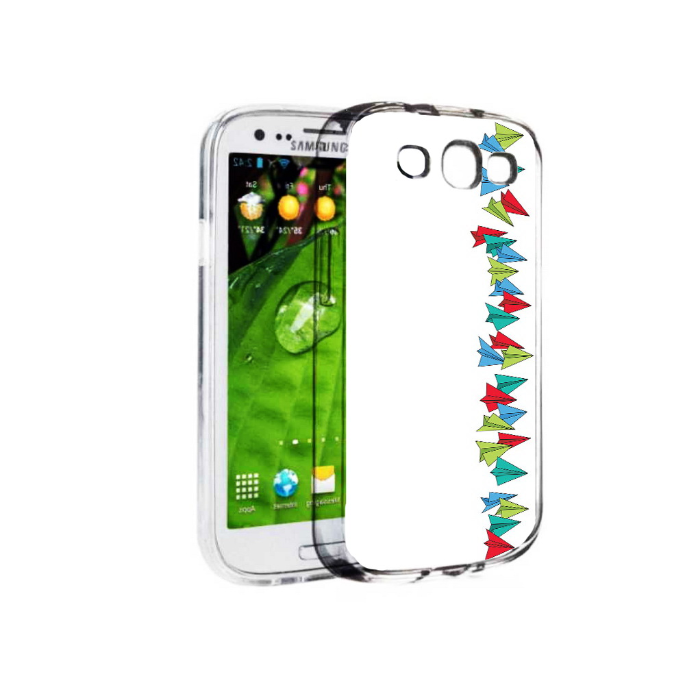 

Чехол MyPads Tocco для Samsung Galaxy S3 самолетики из листочков (PT123108.507.593), Прозрачный, Tocco