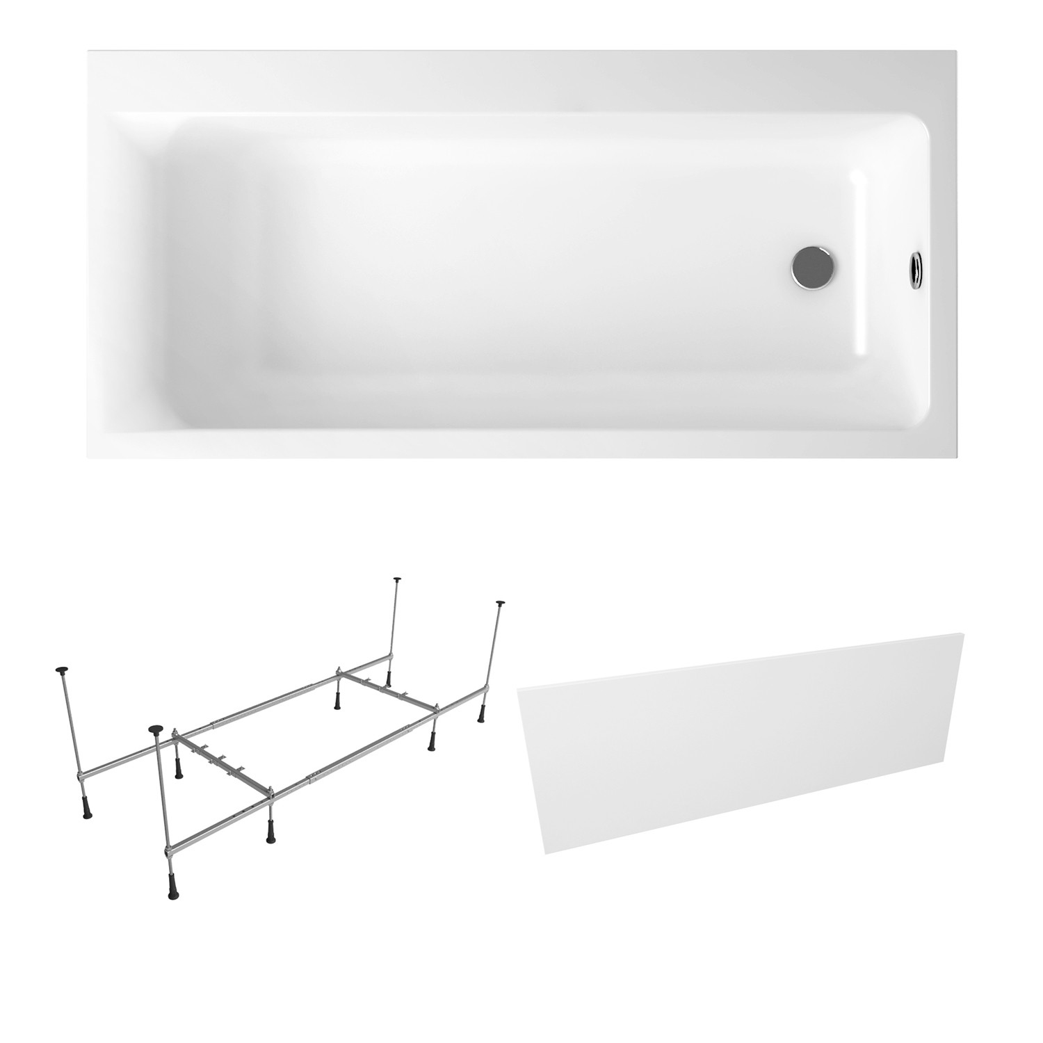 Акриловая ванна Lavinia Boho Catani S2-3712170R набор 3 в 1, правый разворот 170х80 см правый экран excellent