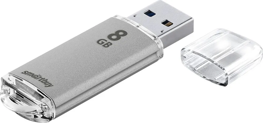 

Флешка SmartBuy V-Cut 8 ГБ серый (9864173), V-Cut
