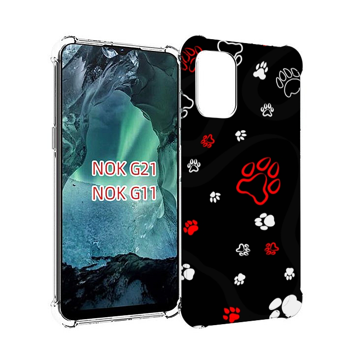 

Чехол Mypads Кошачьи-Лапки Для Nokia G11/G21, Прозрачный, Tocco