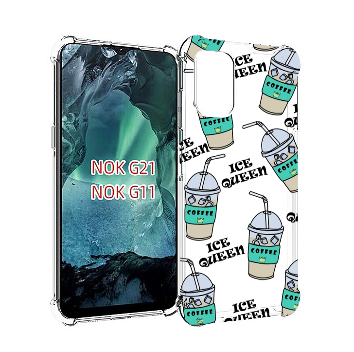 

Чехол Mypads Кофе-С-Льдом Для Nokia G11/G21, Прозрачный, Tocco
