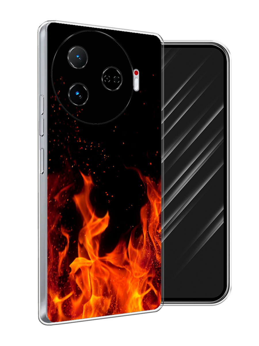

Чехол Awog на Tecno Camon 30 Pro 5G "Все в огне", Оранжевый;черный, 305150-1