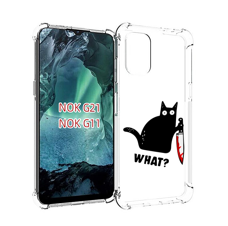 

Чехол Mypads Котик-Убийца Для Nokia G11/G21, Прозрачный, Tocco
