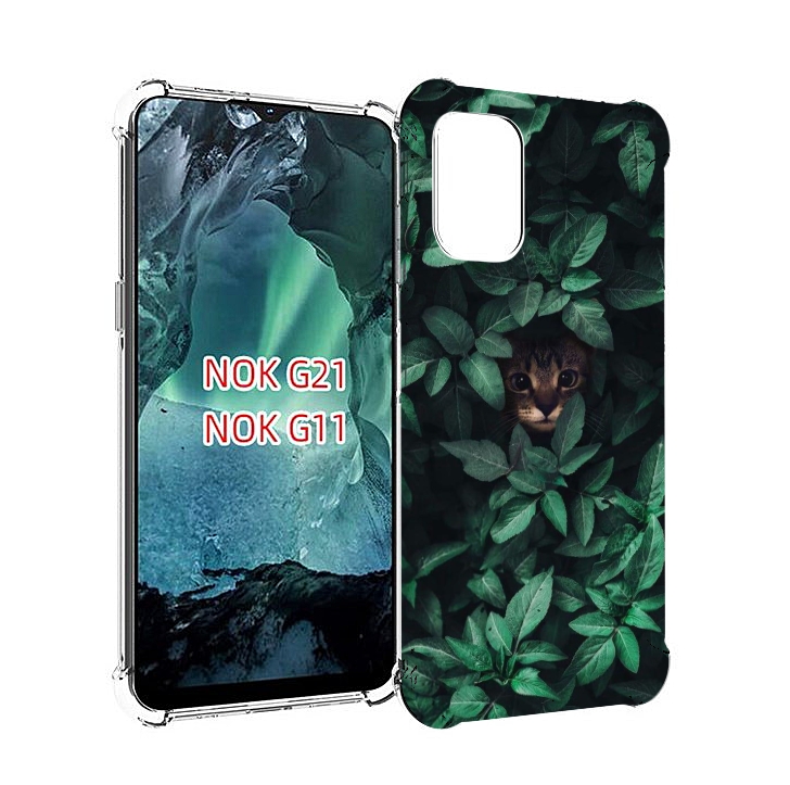 

Чехол Mypads Котенок В Листьях Для Nokia G11/G21, Прозрачный, Tocco