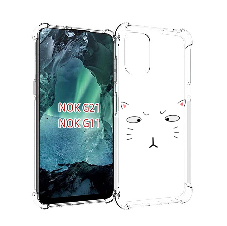 

Чехол MyPads кот-части-лица для Nokia G11 / G21, Прозрачный, Tocco