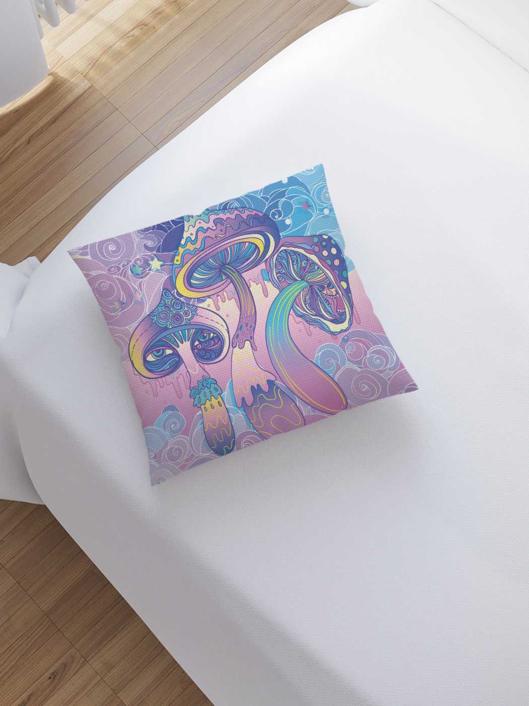 

Наволочка декоративная JoyArty "Фэнтезийные поганки" на молнии, 45x45 см