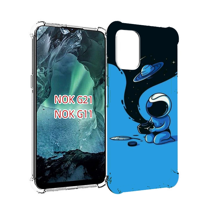

Чехол Mypads Космос Из Черной Краски Для Nokia G11/G21, Прозрачный, Tocco