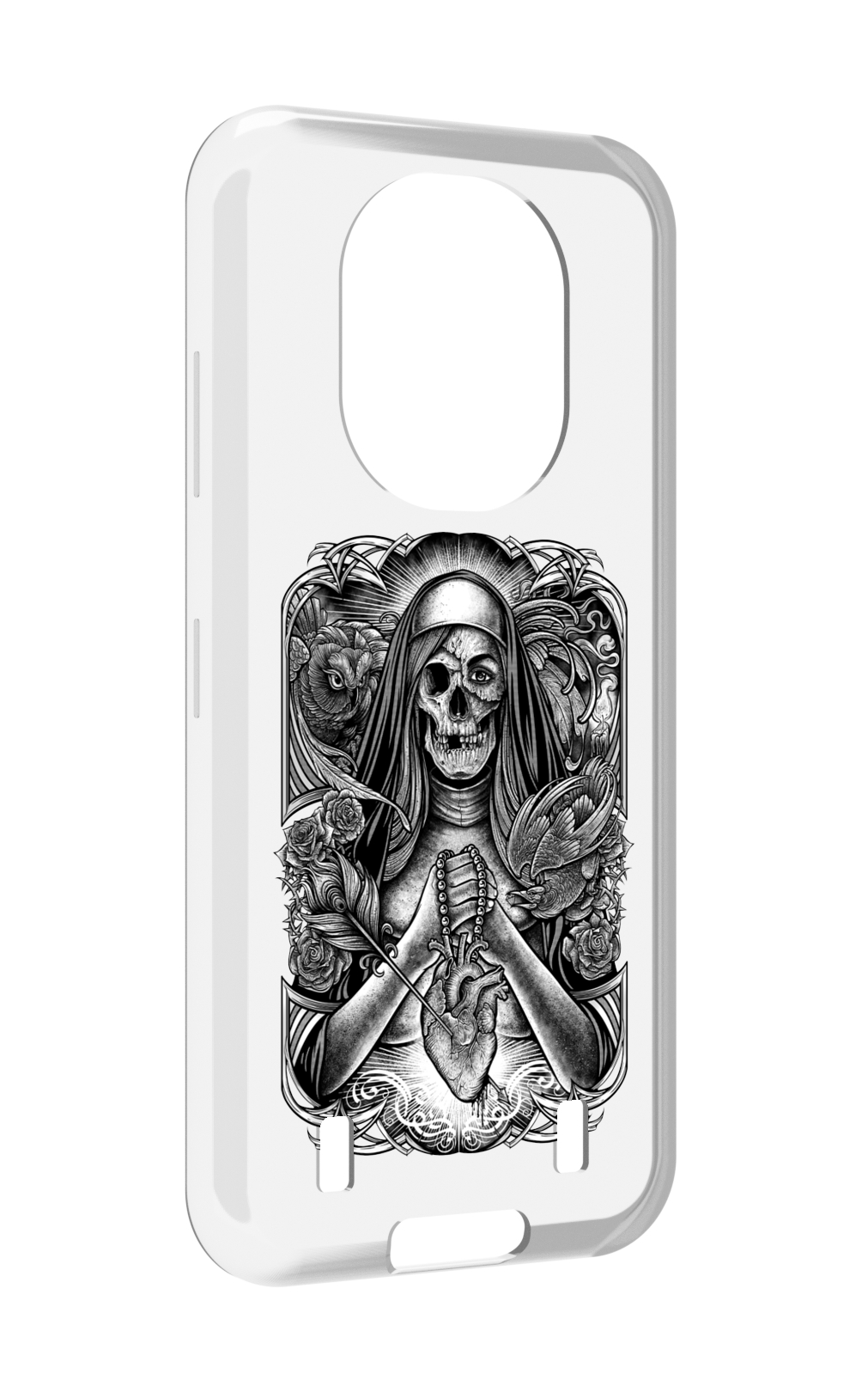 

Чехол MyPads скелет с сердцем для Oukitel WP16, Прозрачный, Tocco