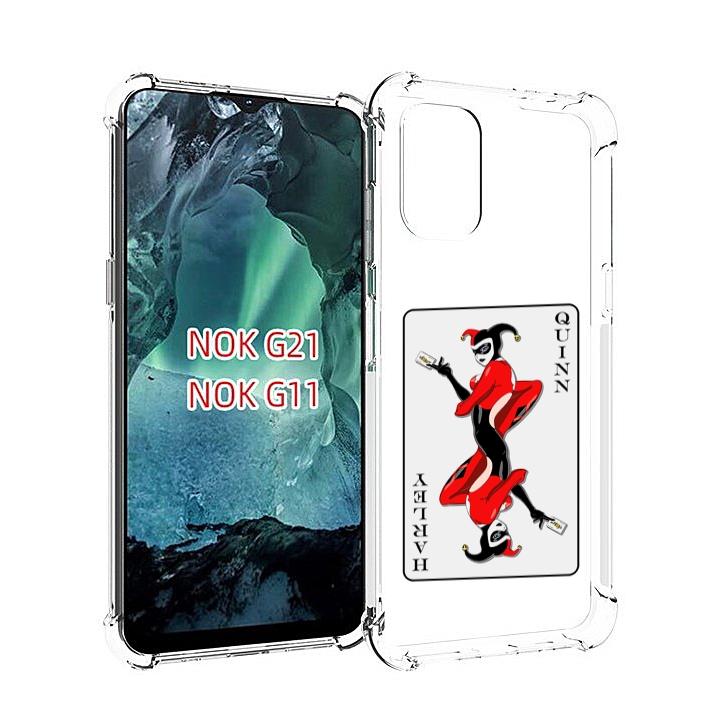 

Чехол Mypads Королева-Джокера Для Nokia G11/G21, Прозрачный, Tocco