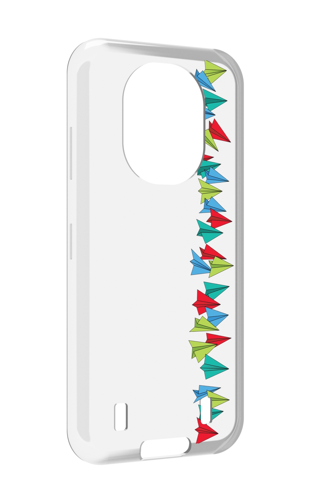 

Чехол MyPads самолетики из листочков для Oukitel WP16, Прозрачный, Tocco