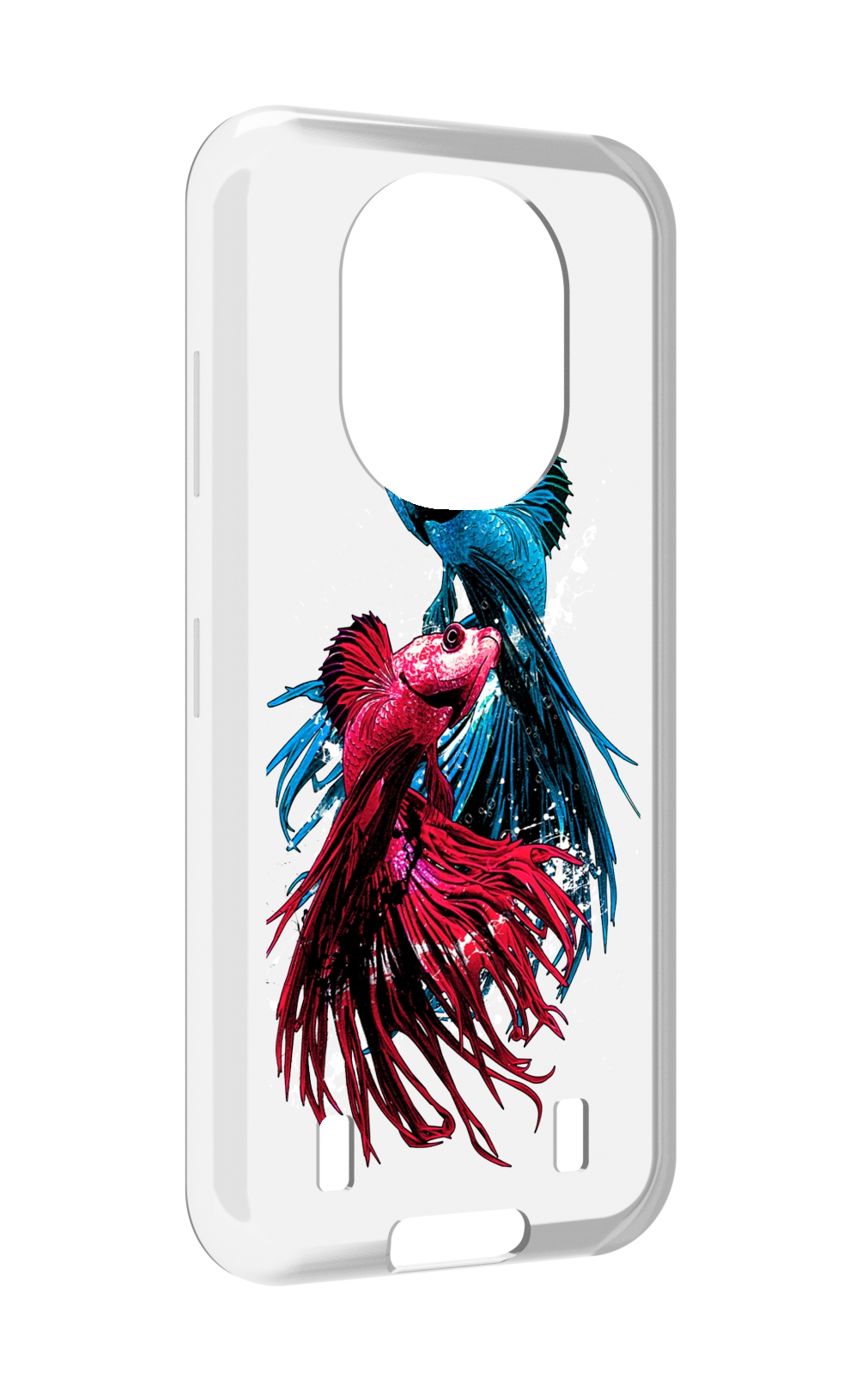 

Чехол MyPads рыбы петушки для Oukitel WP16, Прозрачный, Tocco