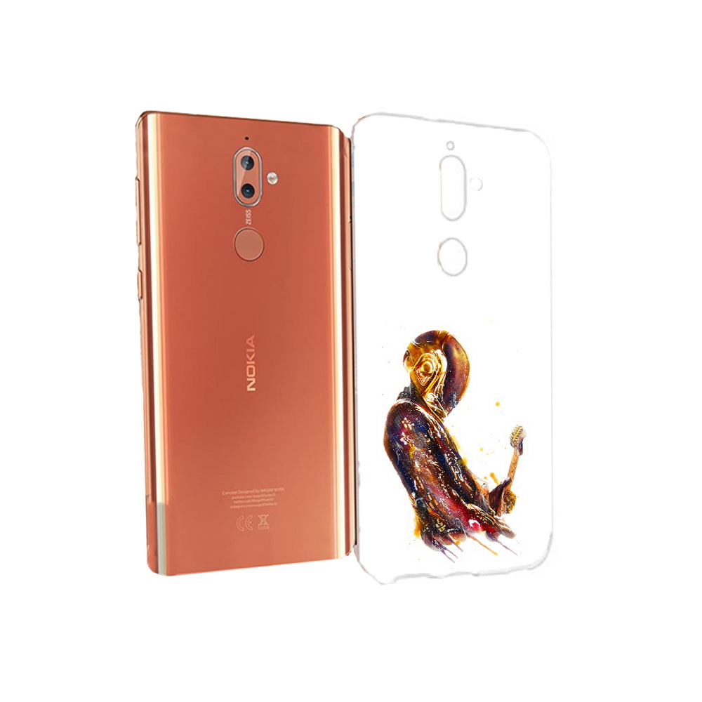 

Чехол MyPads Tocco для Nokia 9 космо-музыкант (PT126479.94.393), Прозрачный, Tocco