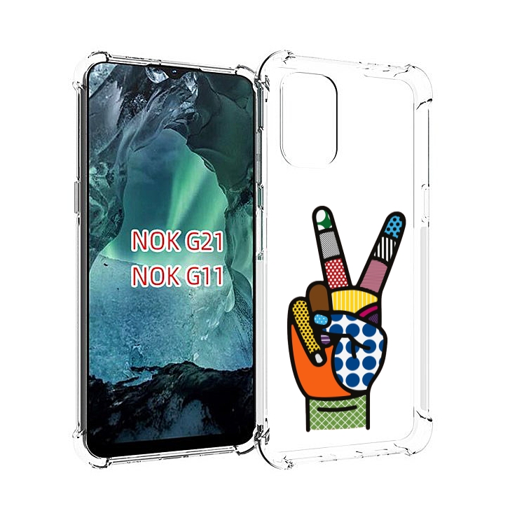 

Чехол Mypads Йоу Пальчики Для Nokia G11/G21, Прозрачный, Tocco