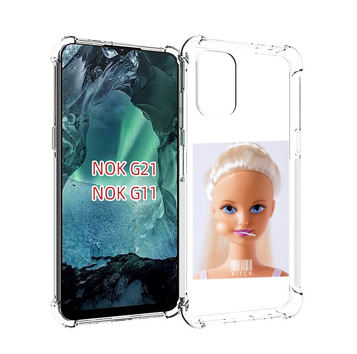 

Чехол Mypads Барби Для Nokia G11/G21, Прозрачный, Tocco