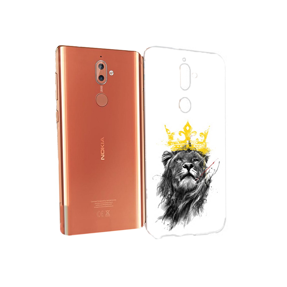 

Чехол MyPads Tocco для Nokia 9 король-лев (PT126479.94.391), Прозрачный, Tocco