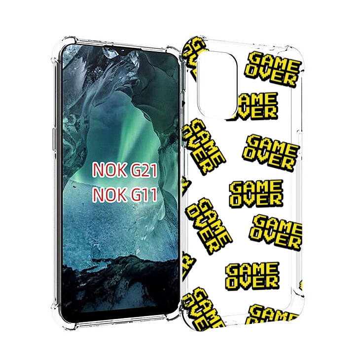 

Чехол Mypads Игра-Окончена Для Nokia G11/G21, Прозрачный, Tocco