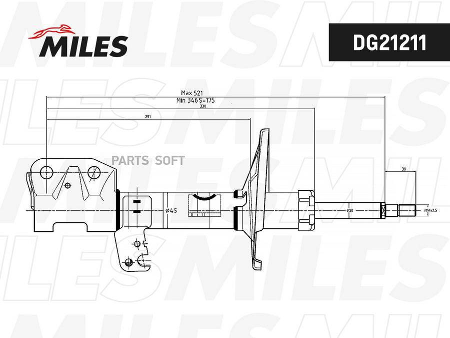 

Амортизатор Передний Правый (Toyota Premio/Allion 12/01-10/07 Nzt240, Zzt240 (2wd)) (Kyb 3