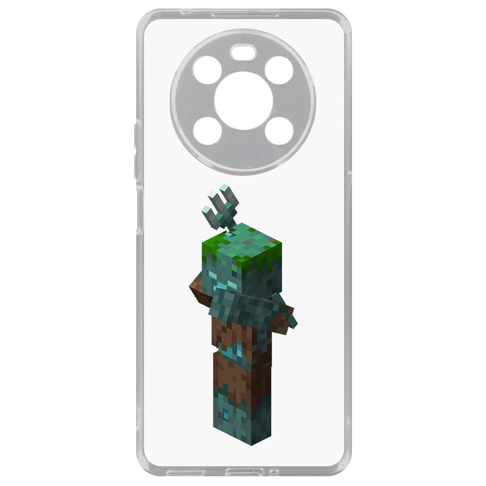 

Чехол Minecraft-Утопленник для Honor X30, Прозрачный