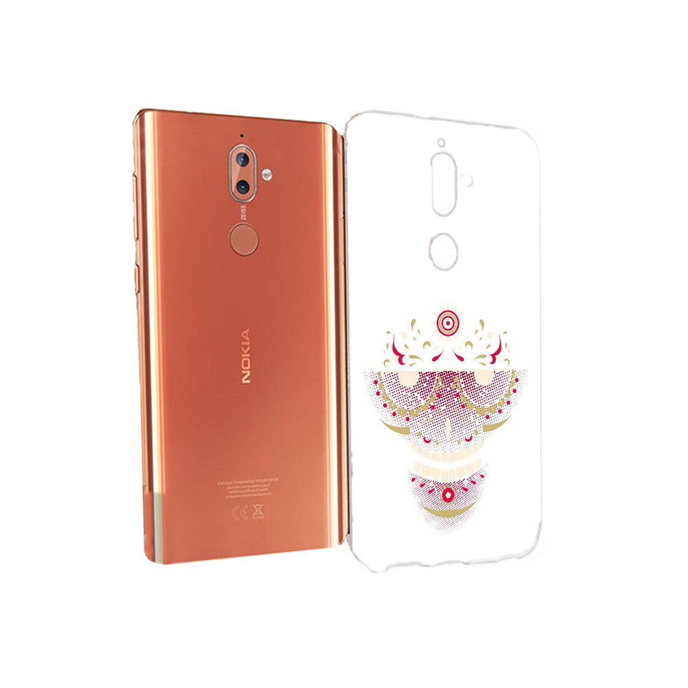 Чехол MyPads Tocco для Nokia 9 карнавальный скелет абстракция (PT126479.94.386)