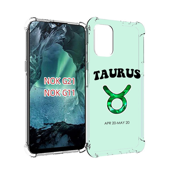 

Чехол Mypads Знак-Зодиака-Телец-1 Для Nokia G11/G21, Прозрачный, Tocco