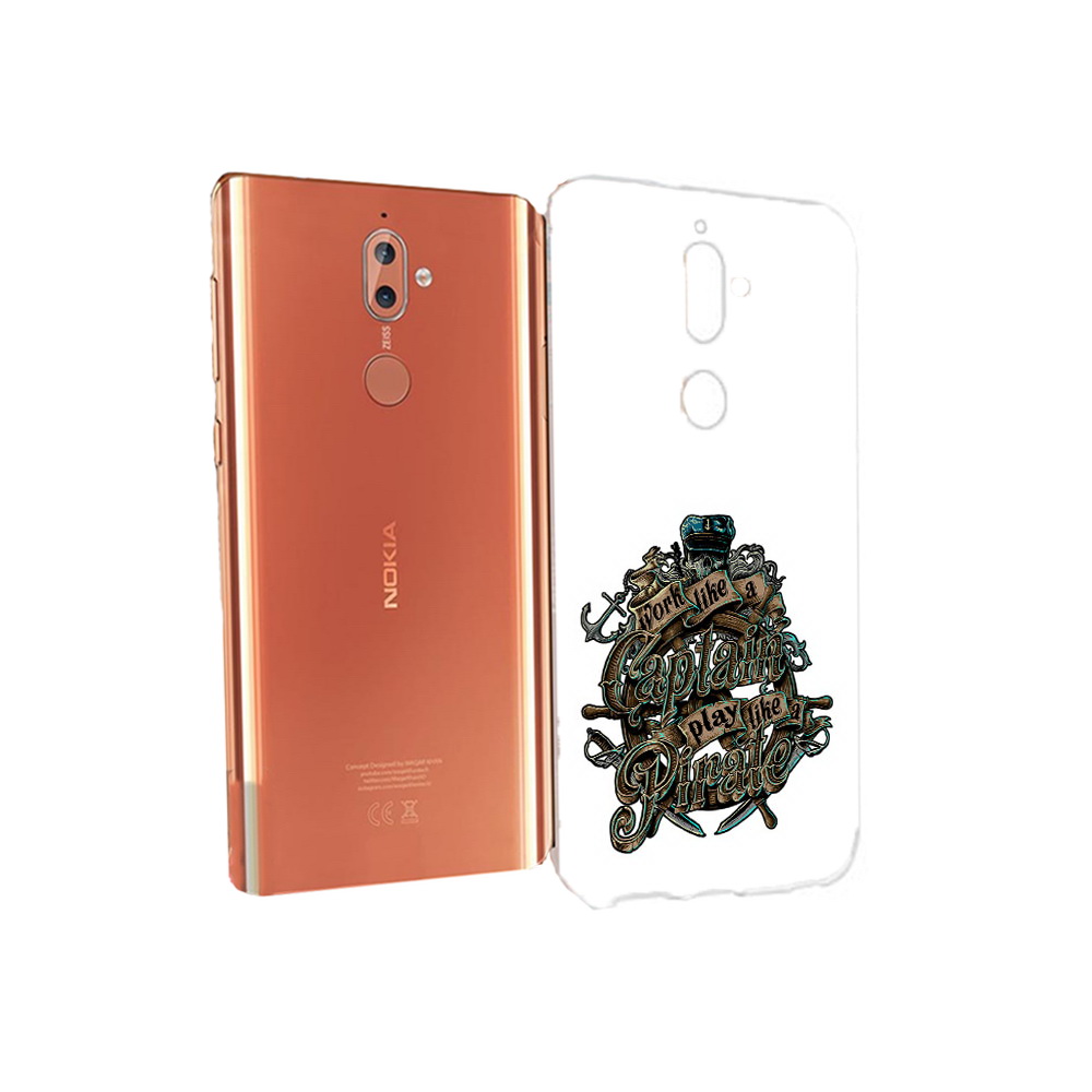 

Чехол MyPads Tocco для Nokia 9 капитан пиратов (PT126479.94.385), Прозрачный, Tocco