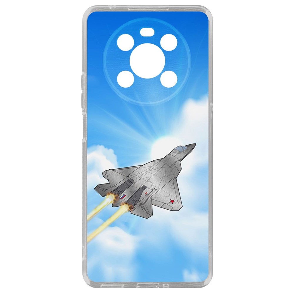 

Чехол СУ-57 для Honor X9, Прозрачный