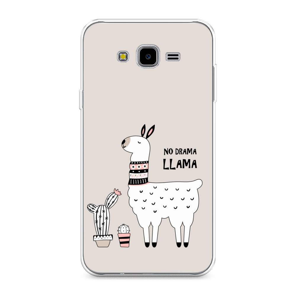 

Чехол Awog на Samsung Galaxy J7 Neo "No drama LLama", Бежевый;серый;белый, 25350-2