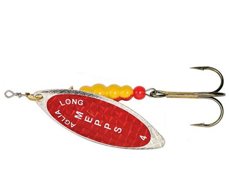 

Блесна вращающаяся Mepps Aglia Long Redbo 4 Silver, Серебристый