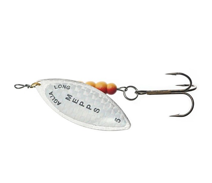 

Блесна вращающаяся Mepps Aglia Long Rainbo 5 Silver, Серебристый