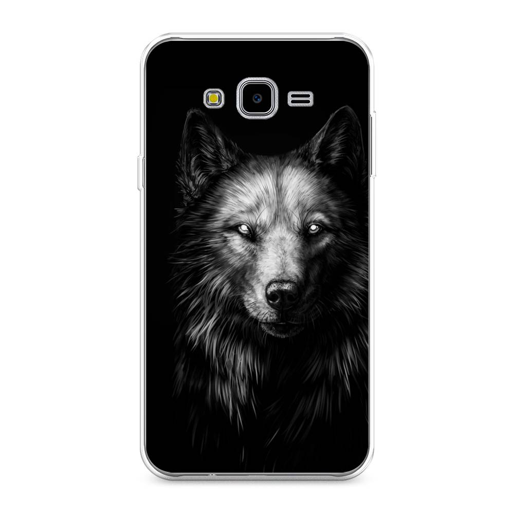

Чехол Awog на Samsung Galaxy J7 Neo "Волк черно белый", Серый;бежевый;белый, 25350-1